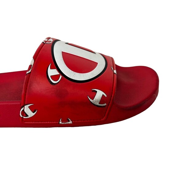 CHAMPION IPO Sandals  Men's Size 8  Camo Logo Slide  Red - Picture 8 of 12